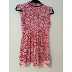 Poupette St. Barth  Girls XL Sasha Printed Tassel Trim Mini Dress Pink Ruffles Photo 5