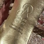 Adrianna Papell BECKA GOLD GLITTER SHIMMER PLATFORM SLINGBACK OPEN PEEP TOE SHOE Photo 8