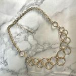 Nine West gold tone circle link necklace Photo 1
