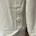 Westport 2/20 white sweater with buttons on the side Photo 1