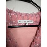 English Factory  Womens Pink Cropped Tweed Vest Size XS Photo 3