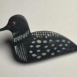 Wood Duck Bird Hand Crafted Hand Painted Brooch Pin Photo 0