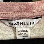 Athleta  Breezy Scoop Bashful Rose V Neck Tie Dye Short Sleeve Tee Photo 2