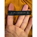 ZARA  Dress Women Small Mustard‎ Yellow V Neckline Strappy Shoulders Pleated Maxi Photo 11
