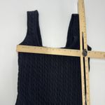 ZARA ‎ Sweater Dress Womens Small Black Cable Knit Sleeveless Bodycon Pullover Photo 6