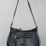 Vintage Y2K Black & Light Blue Mini Shoulder Bag Purse Photo 2