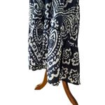 La Plage Dress Medium 100% Cotton Coverup Midi Resort Bohemian Crochet Cruise Blue Photo 9