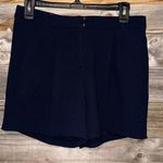 J.Crew -Dress Shorts Women Size 2 -Navy Pleated
Belt Loops Pockets Photo 0