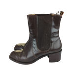 Kenneth Cole  Brown‎ Leather Chelsea Boots Block Heel Women's Size 9.5 Photo 1