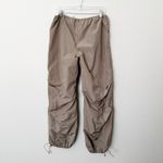 I am gia [I.AM.GIA] Tan Hester Pull-On Elastic Waist Low Rise Parachute Pants Sz Medium M Photo 2