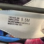 Angel Flex Black Vibrant Colors Tropical Floral Heels Closed Toe Pumps Size 5.5M Photo 7