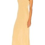 Auteur Joan Knit backless Maxi Dress in Mustard Tan New Size M Photo 2