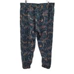 Johnny Was Twilight Paisley Charmeuse Silk Joggers Luxury Designer Artsy Size XL Photo 1