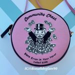 Olympia Le-Tan Monopoly Community Chest bank error dizzie shoulder bag in pink Photo 2