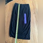 matty m  Black Pull On Stretchy Straight Pencil Midi Skirt Size XS NWOT Photo 7