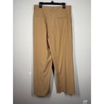 ZARA NWT  Womens Brown Pleated Trouser Pants Sz XL Old Money Preppy Wide Leg Photo 2