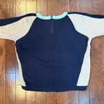 Field Flower by Wendi Reed Colorblock Raglan Sweater – Medium Blue Photo 6