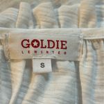 Goldie NWT  Lewinter Butterfly Peasant Ruffle Sleeve White 100% Cotton Tee Small Photo 5