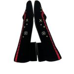 Nina Vintage  80’s Black velvet embroidered holiday novelty flats Photo 7