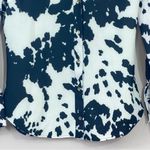 ZARA  SATIN EFFECT SHIRT BLACK WHITE ANIMAL PRINT SIZE S Photo 4