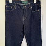 Ralph Lauren Lauren Women’s Dark Blue Denim Straight Jeans Size 8 Fall Outfit Photo 1