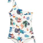& Other Stories & Other Stories NEW One Shoulder Printed Swimsuit Photo 0