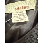 Sans Souci  Fit & Flare Dress Womens Black Polka Dot Casual Sleeveless Size M Photo 4