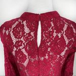 Sugar Lips  Wine Floral Lace Dress Small Photo 9