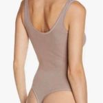 SKIMS NWT Cotton Ribbed Bodysuit in Umber Taupe Square neck sz XXS Photo 3
