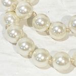 J.Crew  Faux Pearl Double Strand Bracelet With Black Bow Photo 1