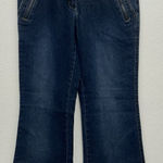 No Boundaries Vintage  Juniors Jeans 7 Blue Stretch Flare Buckle Retro Y2K Grunge Photo 0