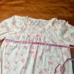 Vintage Miss Elaine Pink floral Nightgown cupids hearts medium nos Photo 11