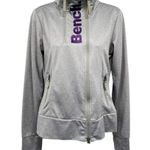 Bench Tonal Sporty Double Zip Up High Neck Fleece Lined Athletic Jacket Photo 2