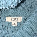 Kori  America blue knit cozy oversized sweater hooded size small Photo 4