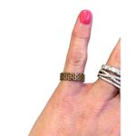 Shashi Linked Band Ring Gold Womens Size 6 Photo 4