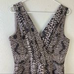 Banana Republic 100% silk v-neck animal print dress women’s Size 8 Photo 1