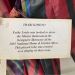 Kathy Louie Designer Imari Kimono Robe NWTs Silk Taffeta Jacquard Charmeuse OS Red Size undefined Photo 9