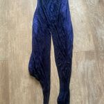 Free People We The Free Navy Tie Dye T Back Fish Tail Split Hi Low Dress XS NEW Photo 1