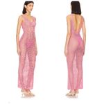 Lovers + Friends  Maxi Dress crochet Pilar Size XS Pink Photo 4