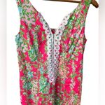 Lilly Pulitzer  Cathy Flamingo Pink Southern Charm Lace Front Shift Dress 0 Photo 3
