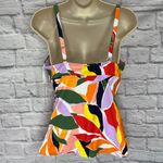 Anne cole  Surplice Tri Tankini Top Size 34C/36B White Purple Red Underwire New Photo 4