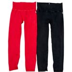 FP Movement Good Karma Leggings Bundle – Cherry Red & Black – M/L EUC Size M Photo 4