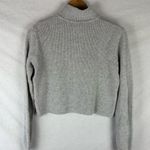 Brandy Melville  Quarter Zip Sweater Light Grey Photo 3