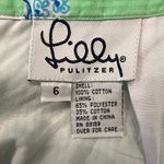 Lilly Pulitzer 100% Cotton Mint Green A-Line Skirt Blue Starfish Pocket Size 6 Photo 7