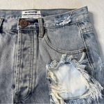 One Teaspoon One x Junkyard Distressed Denim Skirt in Blue Blossom Size 25 Photo 2