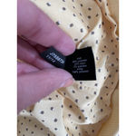The Limited  Butter Yellow One Button Polka Dot Cuff Blazer Size Large Photo 6