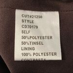 Tadashi Shoji  Collection Brown Collared Sequins Zip Back Evening Elegant Jacket Photo 4