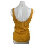 Madewell Mustard Yellow Ribbed Knit Sleeveless Scoop Neck Sweater Tank Top Sz S Photo 1