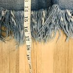 Black Label fringe denim mini skirt sz small Photo 8