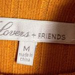 Lovers + Friends Revolve Mustard Yellow Turtleneck Crop Sweater Size Medium Photo 5